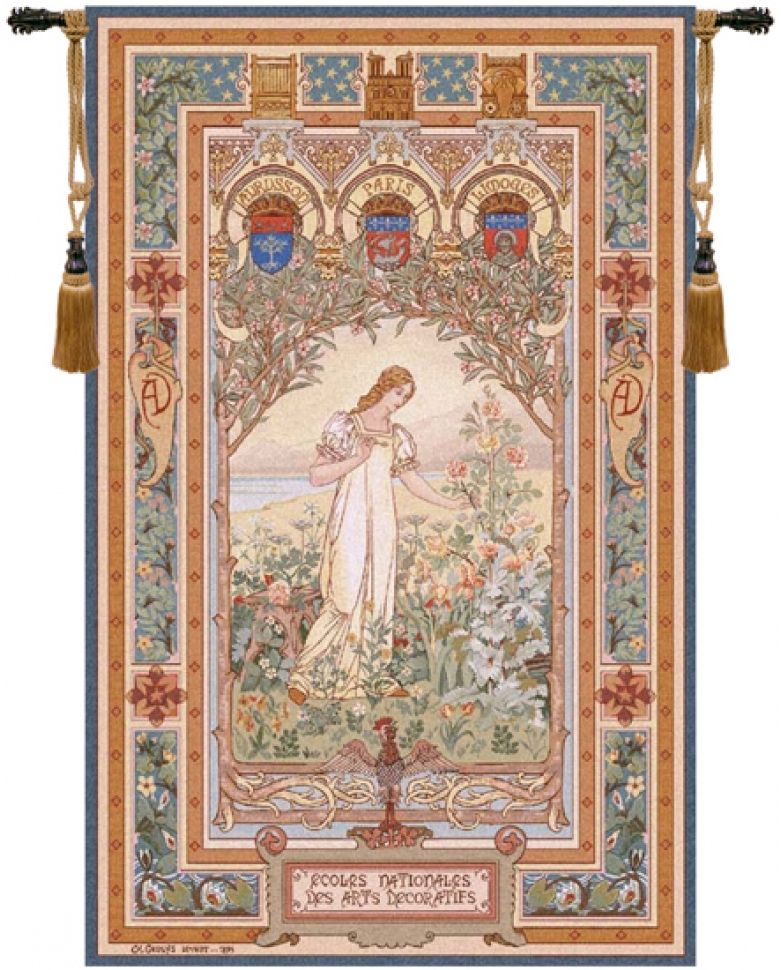 Aurore Belgian Wall Tapestry W-1678, 10-29Incheswide, 26W, 40-49Inchestall, 44H, 50-59Incheswide, 55W, 80-99Inchestall, 87H, Aurore, Belgian, Big, Blue, Large, Light, Really, Tapestry, Vertical, Wall, Belgianwoven, Europeanwoven, tapestries, tapestrys, hangings, and, the, wool, Renaissance, rennaisance, rennaissance, renaisance, renassance, renaissanse
