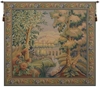 Bridge without Bird Belgian Wall Tapestry W-1698, 50-59Inchestall, 50-59Incheswide, 52H, 55W, Belgian, Bird, Border, Bridge, Green, Square, Tapestry, Wall, Without, Belgianwoven, Europeanwoven, tapestries, tapestrys, hangings, and, the