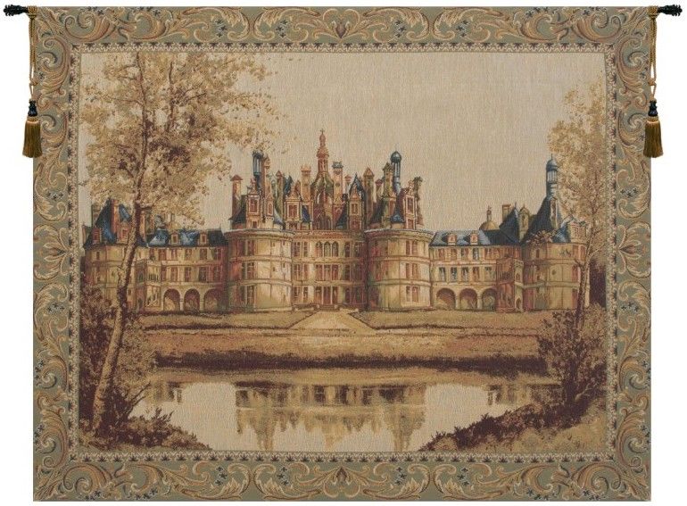 Chambord Castle I French Wall Tapestry W-182, 10-29Inchestall, 10-29Incheswide, 17H, 22W, 27H, 30-39Inchestall, 30-39Incheswide, 33W, 36H, 40-49Incheswide, 43W, Art, Beige, Brown, Castle, Chambord, Chateau, Cotton, Cream, Europe, European, France, French, Grande, Hanging, Horizontal, I, Medieval, Of, Old, Olde, Palace, Tapastry, Tapestries, Tapestry, Tapistry, Wall, White, World, Woven, Frenchwoven, Europeanwoven, tapestries, tapestrys, hangings, and, the