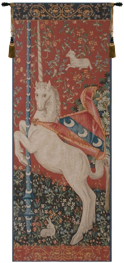 Portiere du Licorne Unicorn French Wall Tapestry Hanging, Tapestries, Woven, tapestries, tapestrys, hangings, and, the, Renaissance, rennaisance, rennaissance, renaisance, renassance, renaissanse