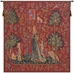 Dame a La Licorne Sens du Toucher Belgian Wall Tapestry - W-2179