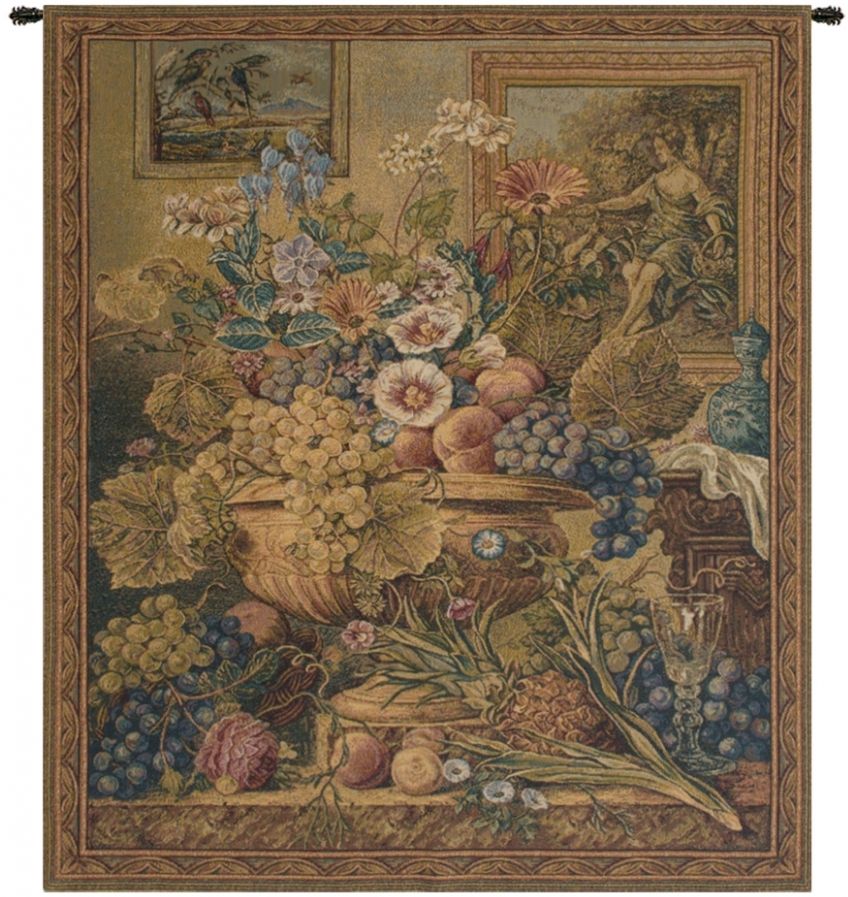 Bouquet Et Cadres Italian Wall Tapestry Hanging, Tapestries, Woven, tapestries, tapestrys, hangings, and, the