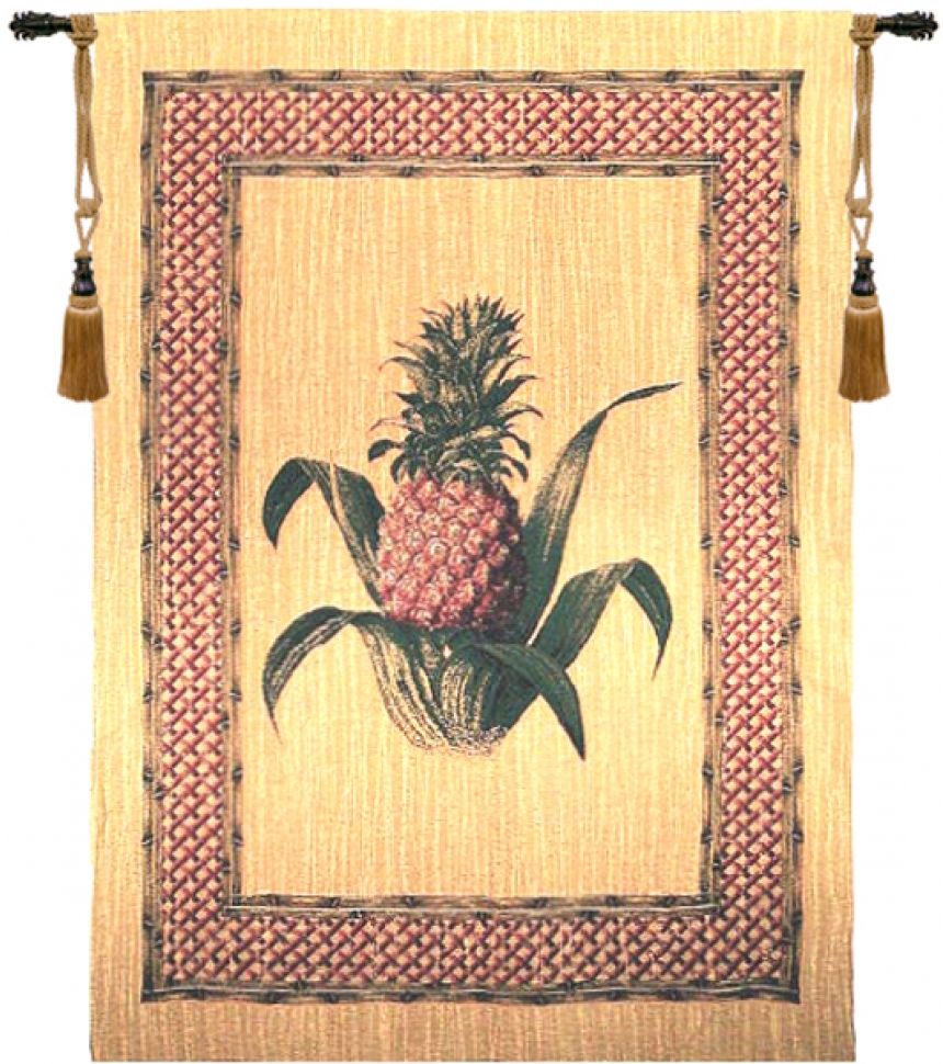 Pineapple Belgian Wall Tapestry pineapples, fruit, tapestries, tapestrys, hangings, and, the