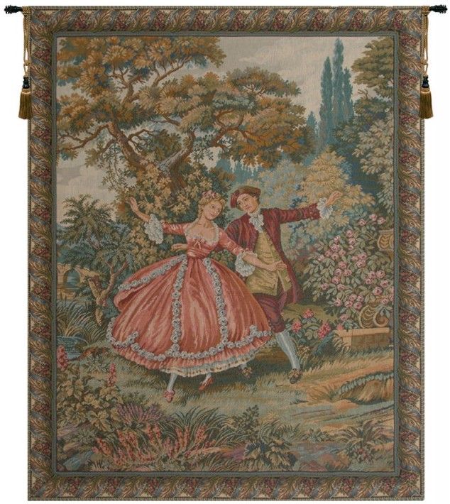 Danza Romantic Couple Italian Wall Tapestry W-302, 30-39Incheswide, 33W, 40-49Inchestall, 40-49Incheswide, 46H, 48W, 60-69Inchestall, 60H, Art, Brown, Cotton, Couple, Danza, Europe, European, Grande, Green, Hanging, Italian, Italy, Landscape, Medieval, Old, Olde, Pink, Red, Romantic, Tapastry, Tapestries, Tapestry, Tapistry, Vertical, Vintage, Wall, World, Woven, Italianwoven, Europeanwoven, tapestries, tapestrys, hangings, and, the, Renaissance, rennaisance, rennaissance, renaisance, renassance, renaissanse, dance, couples