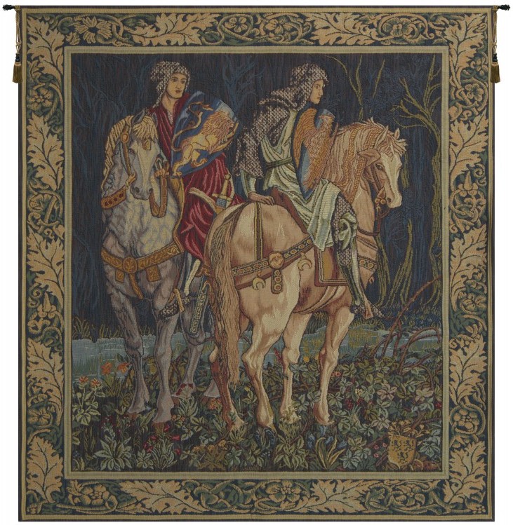 Knights of Camelot French Wall Tapestry W-3611, 10-29Incheswide, 28W, 30-39Inchestall, 30-39Incheswide, 34H, 38W, 40-49Inchestall, 46H, 50-59Incheswide, 58W, 70-79Inchestall, 70H, Art, Camelot, Castle, Cotton, Europe, European, France, French, Grande, Green, Hanging, Knights, Medieval, Morris, Of, Old, Olde, Tapastry, Tapestries, Tapestry, Tapistry, Vertical, Wall, William, World, Woven, Bestseller, Frenchwoven, Europeanwoven, tapestries, tapestrys, hangings, and, the, Renaissance, rennaisance, rennaissance, renaisance, renassance, renaissanse, legends, of, king, arthur, castle
