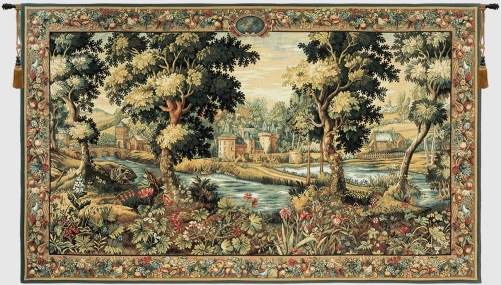 Royal Verdure French Wall Tapestry W-3623, 100-200Inchestall, 110H, 158W, 50-59Inchestall, 50H, 70-79Incheswide, 72W, 94W, Animal, Art, Ashley, Big, Biggest, Brown, Cotton, Enormous, Europe, European, Extra, France, French, Grande, Green, Hanging, Horizontal, Huge, Landscape, Large, Largest, Lush, Medieval, Of, Old, Olde, Really, Red, Tapastry, Tapestries, Tapestry, Tapistry, Verdure, Vintage, Wall, Wide, World, Woven, Bestseller, Frenchwoven, Europeanwoven, tapestries, tapestrys, hangings, and, the, Renaissance, rennaisance, rennaissance, renaisance, renassance, renaissanse, pansu, chantilly, large, royale