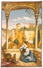 Regard Sur Grenade French Wall Tapestry W-3667, 10-29Inchestall, 10-29Incheswide, 17W, 26H, 27W, 40-49Inchestall, 42H, Blue, Cityscape, French, Grenade, Light, Regard, Sur, Tapestry, Vertical, Wall, Yellow, Frenchwoven, Europeanwoven, tapestries, tapestrys, hangings, and, the