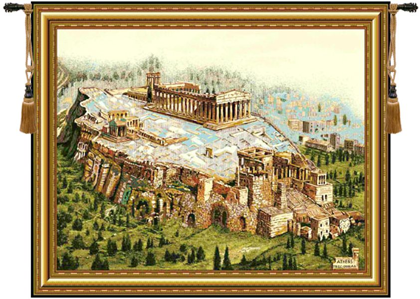 Acropolis Wall Tapestry Hanging, Tapestries, Woven, tapestries, tapestrys, hangings, and, the