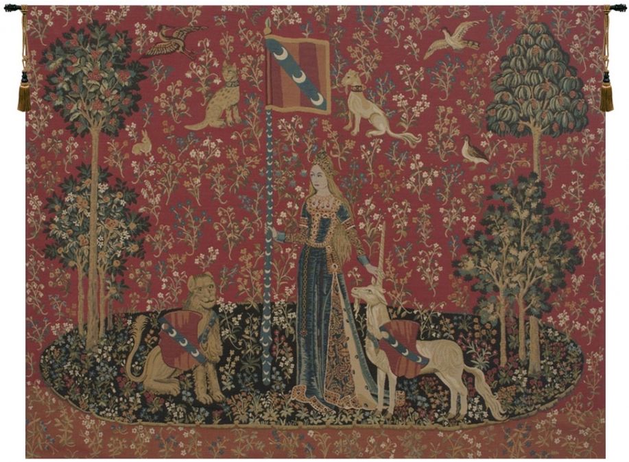Lady and the Unicorn Touch II Wall Tapestry Hanging, Tapestries, Woven, tapestries, tapestrys, hangings, and, the, Renaissance, rennaisance, rennaissance, renaisance, renassance, renaissanse