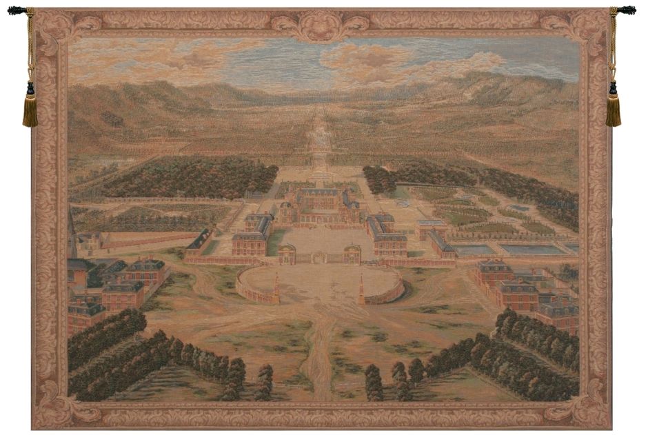 Versailles Chateau Castle French Wall Tapestry W-3826, 40-49Inchestall, 42H, 50-59Inchestall, 50-59Incheswide, 58H, 58W, 70-79Incheswide, 78W, Art, Brown, Castle, Chateau, Collection, Cotton, Europe, European, France, French, Grande, Green, Hanging, Horizontal, International, Light, Medieval, Of, Old, Olde, Palace, Tapastry, Tapestries, Tapestry, Tapistry, Versailles, Vintage, Wall, World, Woven, Frenchwoven, Europeanwoven, wool, tapestries, tapestrys, hangings, and, the, wool