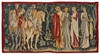 The Departure of the Knights French Wall Tapestry W-3904, 10-29Inchestall, 18H, 30-39Incheswide, 35W, Dark, Departure, French, Horizontal, Knights, Of, Red, Tapestry, The, Wall, Frenchwoven, Europeanwoven, for, the, hunt, arthurian, tapestries, tapestrys, hangings, and, the, Renaissance, rennaisance, rennaissance, renaisance, renassance, renaissanse, pansu