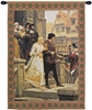 Call to Arms With Border Belgian Wall Tapestry W-3920, 30-39Incheswide, 39W, 50-59Inchestall, 54H, Arms, Belgian, Border, Brown, Call, Light, Tapestry, To, Vertical, Wall, With, Belgianwoven, Europeanwoven, tapestries, tapestrys, hangings, and, the, Renaissance, rennaisance, rennaissance, renaisance, renassance, renaissanse