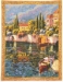 Lake Como Varenna Reflections Mini Belgian Wall Tapestry - W-3931