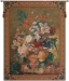 Terracotta Floral Bouquet Gold Belgian Wall Tapestry - W-3939