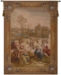 Ice Skaters Vertical French Wall Tapestry - W-414