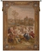 Ice Skaters Vertical French Wall Tapestry - W-414