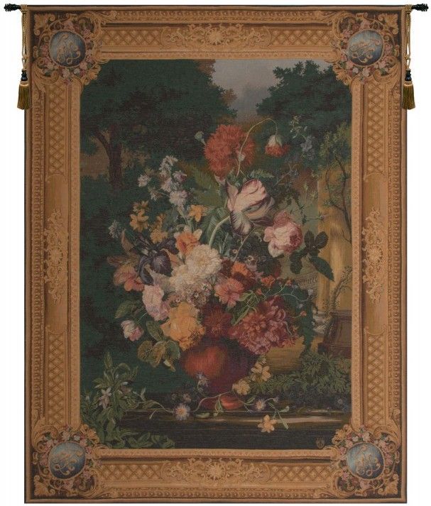 Grand Bouquet Flamand French Wall Tapestry floral, still, life