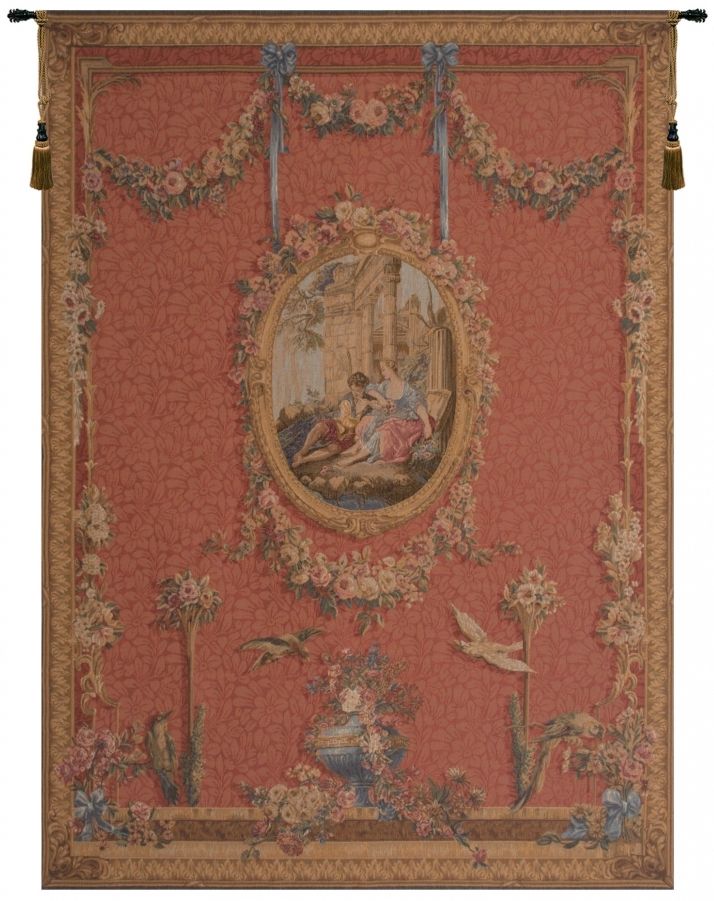 Serenade Rouge French Wall Tapestry romance, red