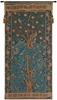 Woodpecker with Verse French Wall Tapestry tree