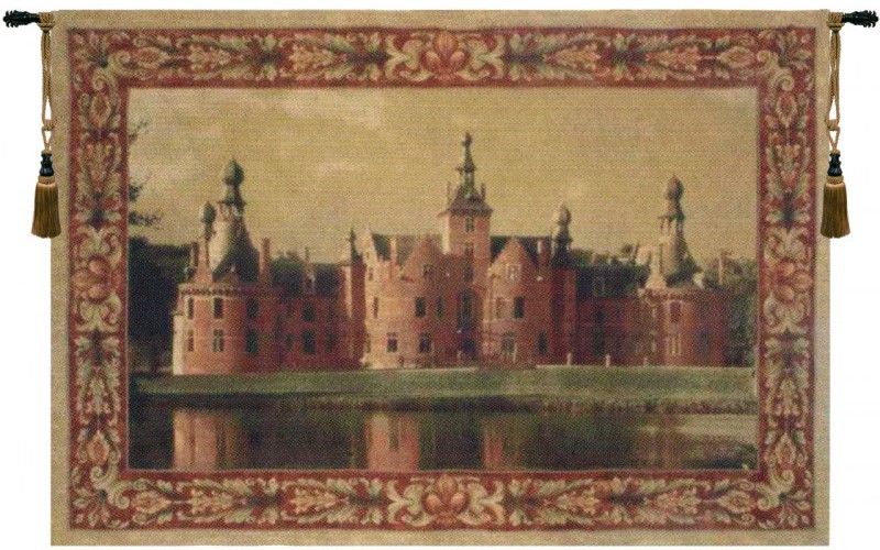 Castle of Ooidonk Belgian Wall Tapestry W-437, 40-49Inchestall, 40H, 50-59Inchestall, 50-59Incheswide, 56H, 56W, 70-79Incheswide, 76W, Art, Belgian, Belgium, Brown, Castle, Cotton, Europe, European, Grande, Hanging, Horizontal, Medieval, Of, Old, Olde, Ooidonk, Orange, Palace, Tapastry, Tapestries, Tapestry, Tapistry, Vintage, Wall, World, Woven, Belgianwoven, Europeanwoven, tapestries, tapestrys, hangings, and, the