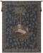 Licorne Captive Blue French Wall Tapestry - W-493-34