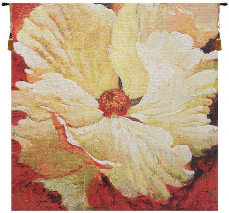 Fragrance Belgian Wall Tapestry W-4972, 10-29Inchestall, 10-29Incheswide, 21H, 21W, 30-39Inchestall, 30-39Incheswide, 37H, 37W, 50-59Inchestall, 50-59Incheswide, 56H, 56W, Belgian, Floral, Flowers, Fragrance, Red, Square, Tapestry, Wall, Yellow, Belgianwoven, Europeanwoven, tapestries, tapestrys, hangings, and, the