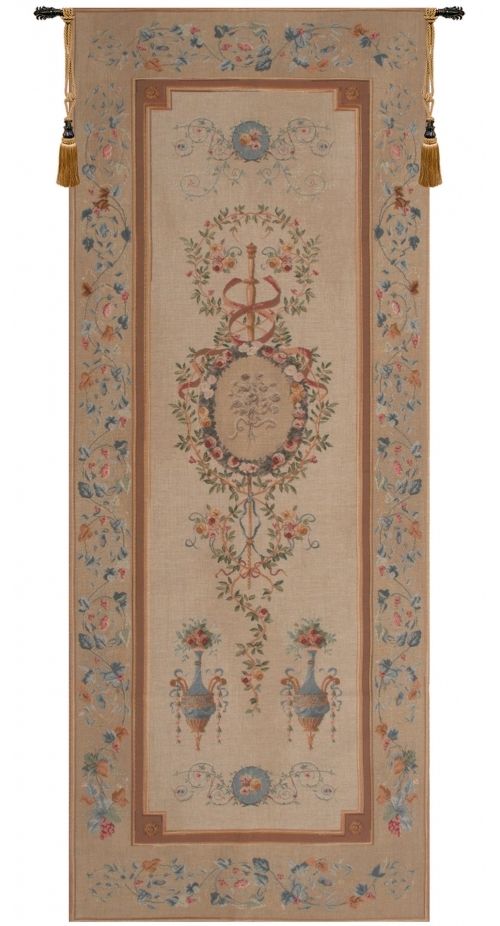 Portiere Bouquet French Wall Tapestry narrow, panel