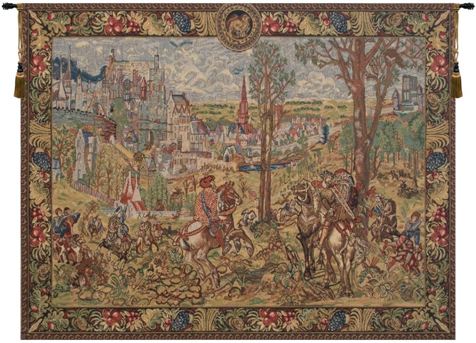 Vieux Brussels Belgian Wall Tapestry Hanging, Tapestries, Woven, tapestries, tapestrys, hangings, and, the, Renaissance, rennaisance, rennaissance, renaisance, renassance, renaissanse, Vieux Brussels, old