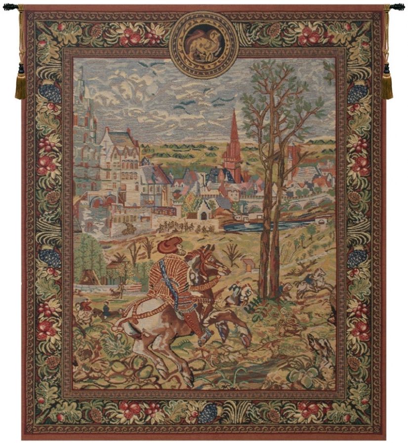 Vieux Brussels Left Side Belgian Wall Tapestry Hanging, Tapestries, Woven, tapestries, tapestrys, hangings, and, the, Renaissance, rennaisance, rennaissance, renaisance, renassance, renaissanse