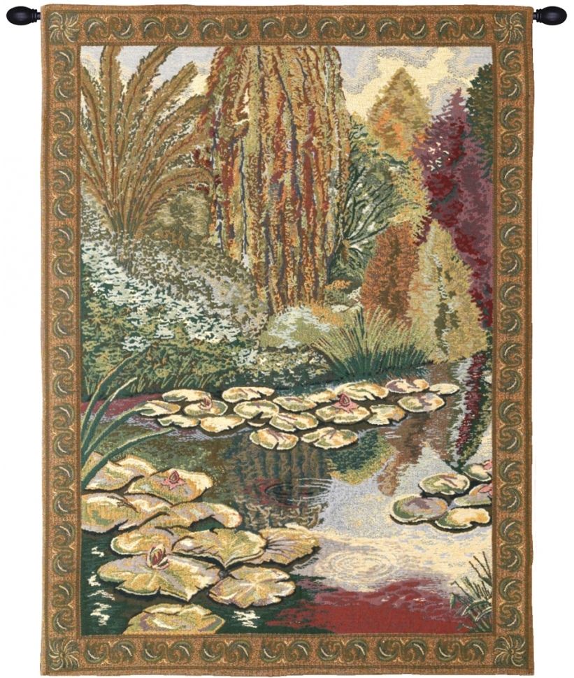 Monet Ville de Vertheuil Belgian Wall Tapestry Hanging, Tapestries, Woven, tapestries, tapestrys, hangings, and, the