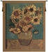 Sunflowers Gold Belgian Wall Tapestry - W-6873-18