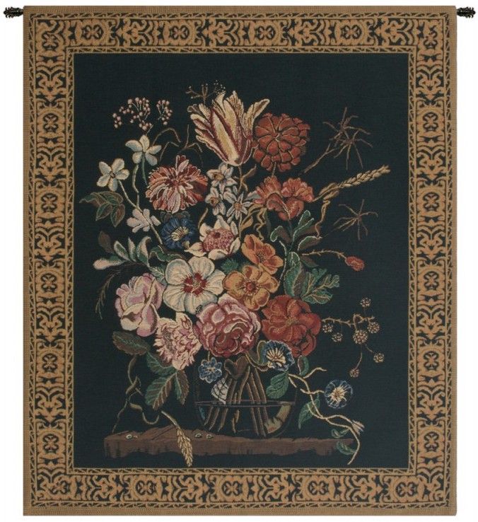 Bouquet de Verendael Belgian Wall Tapestry Hanging, Tapestries, Woven, tapestries, tapestrys, hangings, and, the