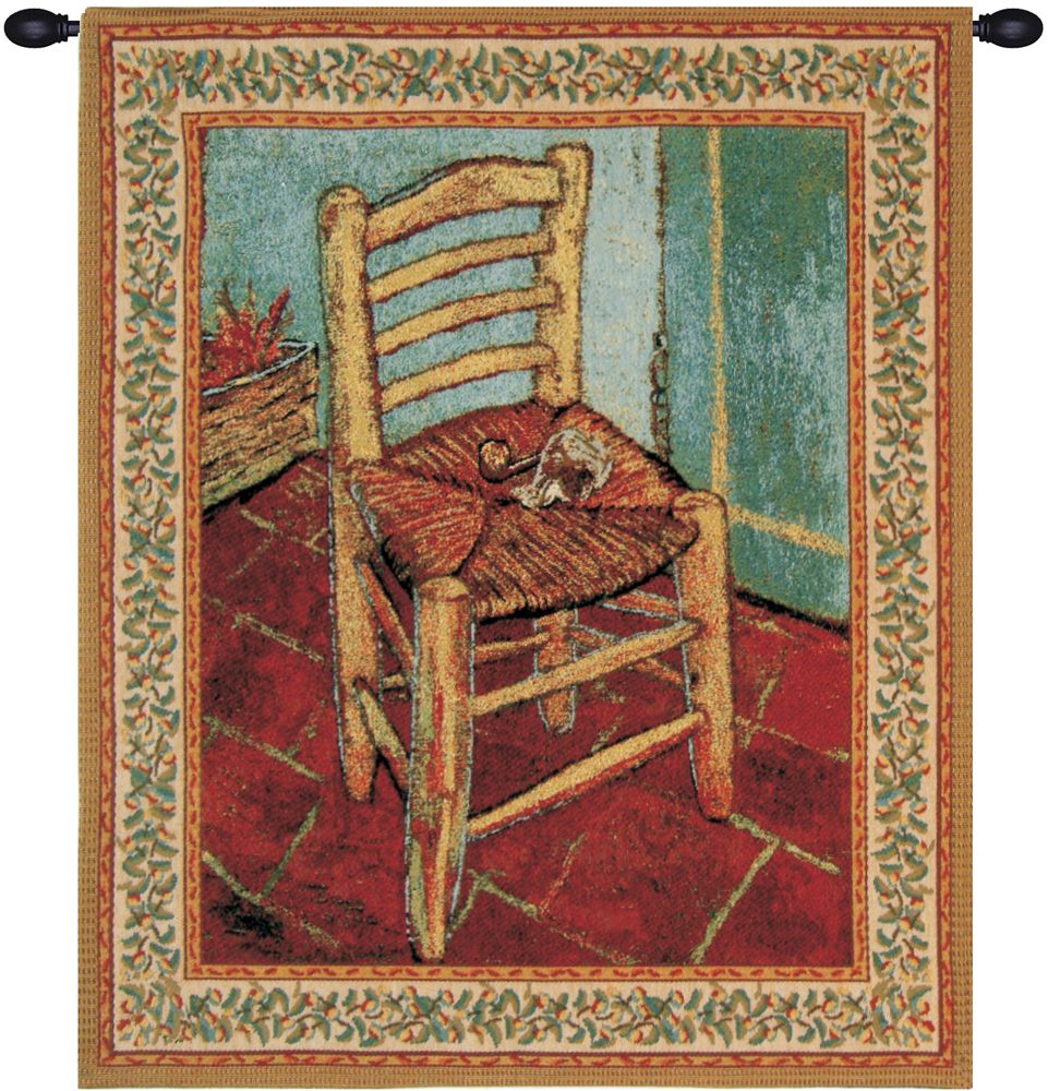 Van Gogh The Chair Belgian Wall Tapestry Hanging, Tapestries, Woven, tapestries, tapestrys, hangings, and, the
