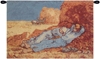 Van Gogh Repose of the Farmer Belgian Wall Tapestry Hanging, Tapestries, Woven, tapestries, tapestrys, hangings, and, the