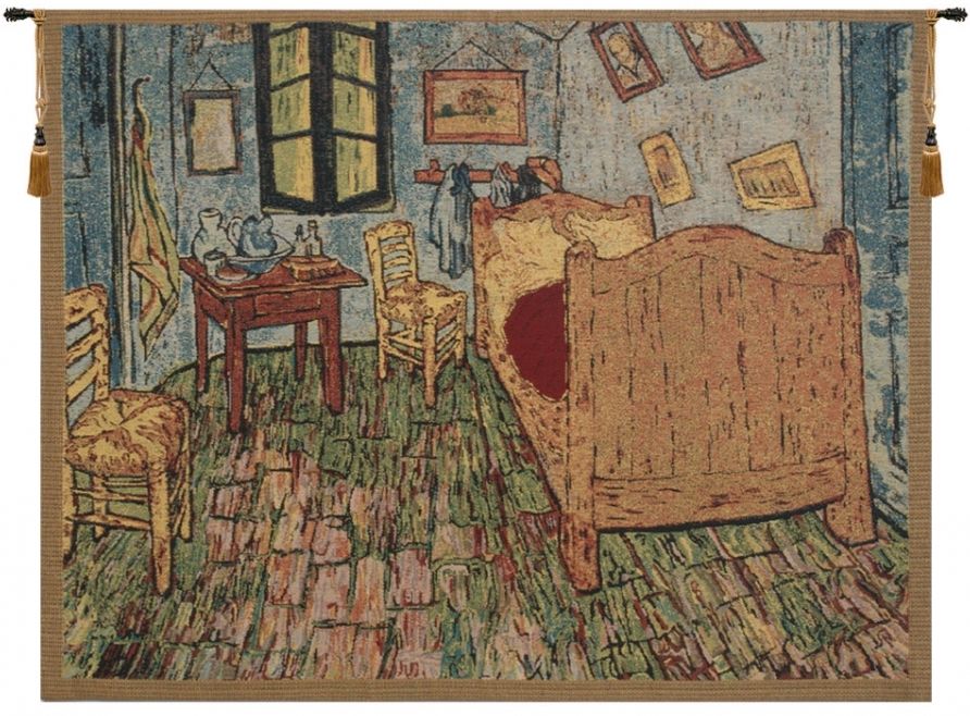 Van Gogh The Bedroom II Belgian Wall Tapestry Hanging, Tapestries, Woven, tapestries, tapestrys, hangings, and, the