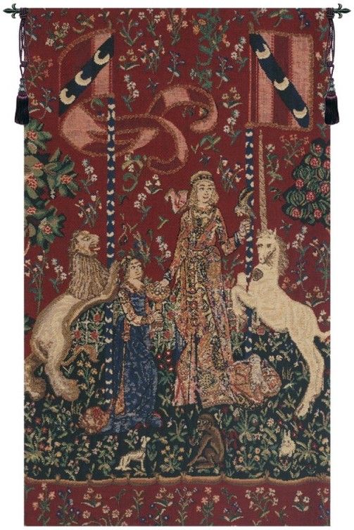 Lady and the Unicorn Taste I Belgian Wall Tapestry Hanging, Tapestries, Woven, tapestries, tapestrys, hangings, and, the, Renaissance, rennaisance, rennaissance, renaisance, renassance, renaissanse