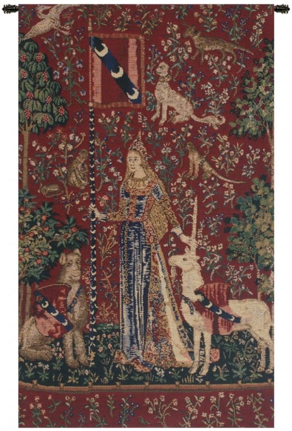 Lady and the Unicorn Touch II Belgian Wall Tapestry Hanging, Tapestries, Woven, tapestries, tapestrys, hangings, and, the, Renaissance, rennaisance, rennaissance, renaisance, renassance, renaissanse