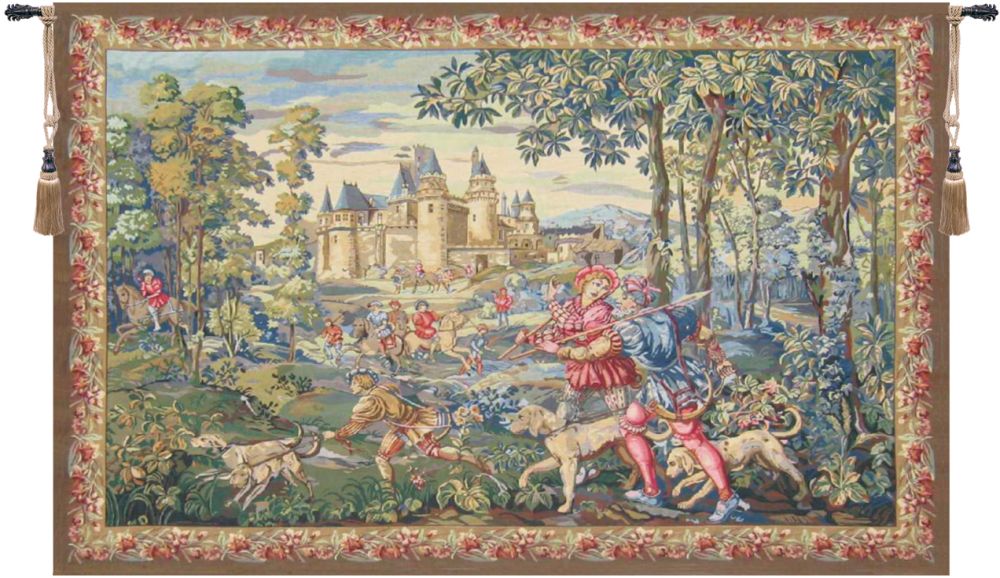 La Chasse Belgian Wall Tapestry Hanging, Tapestries, Woven, tapestries, tapestrys, hangings, and, the, Renaissance, rennaisance, rennaissance, renaisance, renassance, renaissanse