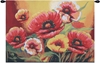 Poppies III Belgian Wall Tapestry Hanging, Tapestries, Woven, tapestries, tapestrys, hangings, and, the