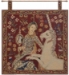 Lady and the Unicorn La Vue with Loops Belgian Wall Tapestry - W-6955