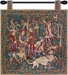 Unicorn Hunt with Loops Belgian Wall Tapestry - W-6956
