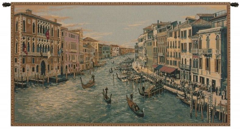 Grand Canal I Italian Wall Tapestry Hanging, Tapestries, Woven, tapestries, tapestrys, hangings, and, the