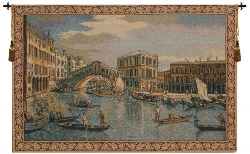 Rialto Bridge Italian Wall Tapestry Wall Tapestry, Grand Canal, Rialto Bridge