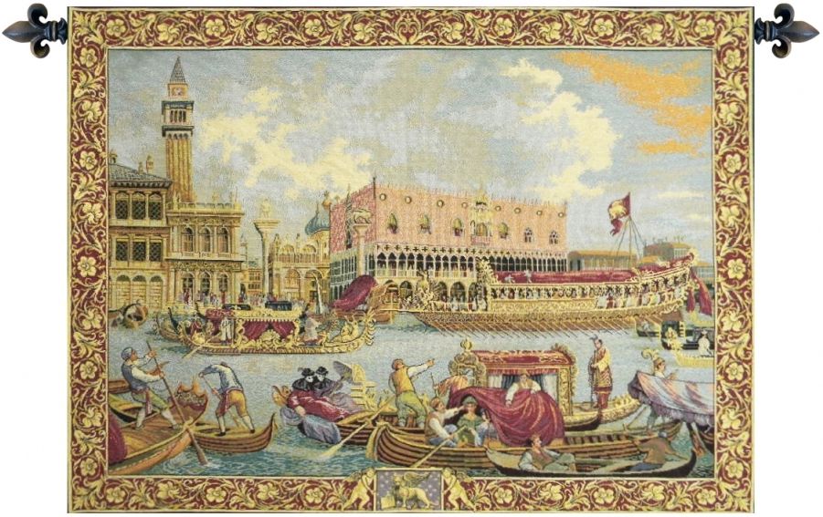Bucintoro Italian Wall Tapestry Hanging, Tapestries, Woven, tapestries, tapestrys, hangings, and, the, rome, italy