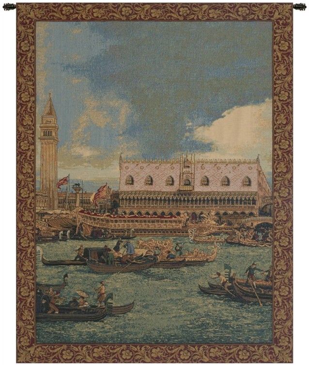 Bucintoro Vertical Italian Wall Tapestry Hanging, Tapestries, Woven, tapestries, tapestrys, hangings, and, the