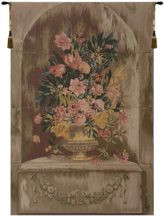 Bouquet Niche French Wall Tapestry Hanging, Tapestries, Woven, tapestries, tapestrys, hangings, and, the, wool