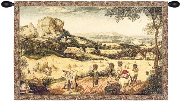 Collecting Hay Italian Wall Tapestry Hanging, Tapestries, Woven, Harvest, tapestries, tapestrys, hangings, and, the