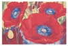 Three Poppies Belgian Wall Tapestry Hanging, Tapestries, Woven, tapestries, tapestrys, hangings, and, the