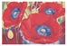 Three Poppies Belgian Wall Tapestry - W-8277-33