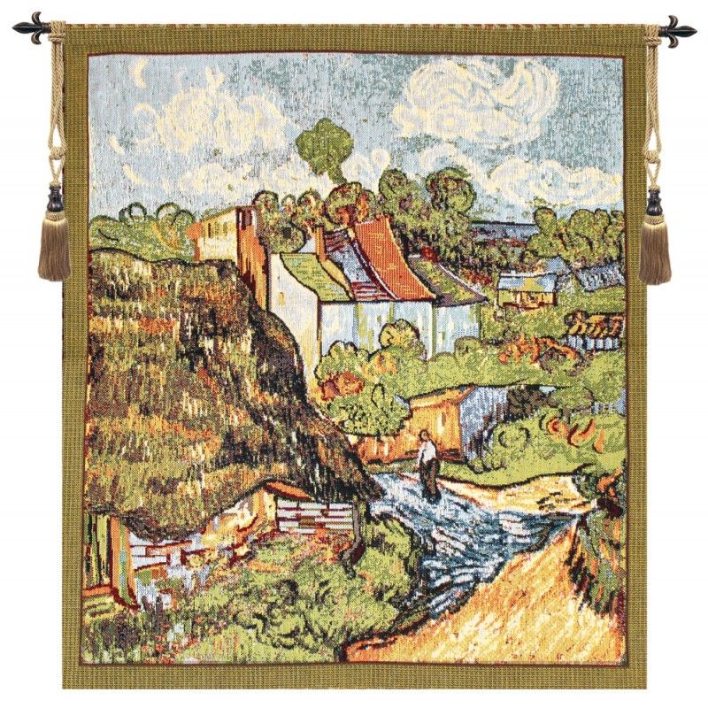 Van Gogh The House I Belgian Wall Tapestry Hanging, Tapestries, Woven, tapestries, tapestrys, hangings, and, the